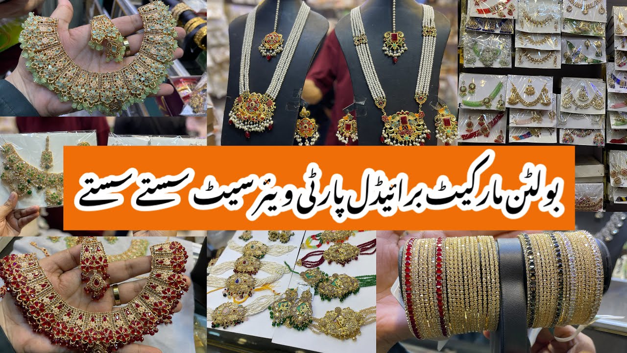 Bolton market Karachi-Biggest Jewellery Wholesale Market-Bridal Set & Partywear Jewelry 1500-Bangles