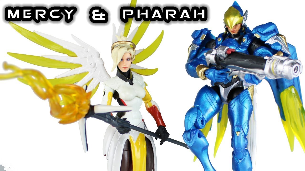 Overwatch Ultimates MERCY & PHARAH Dual Pack Action Figure Review