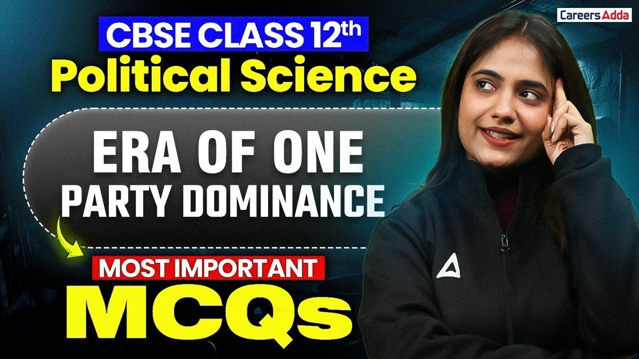 Class 12 Political Science Revision | Most Important MCQs | Era of One Party Dominance Revision