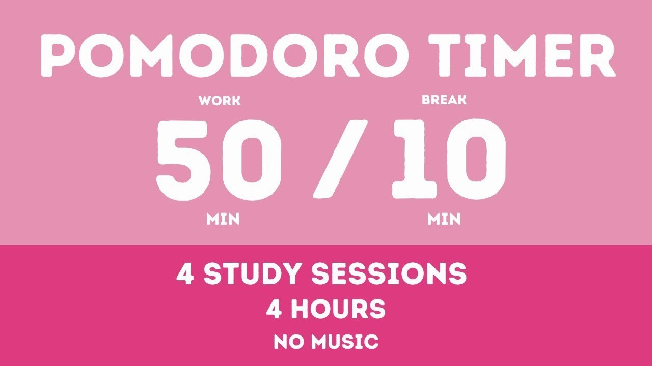 50/10Pomodoro Timer -4 Hours Hard Study session for Board exam || Prepare for board exam#studywithme