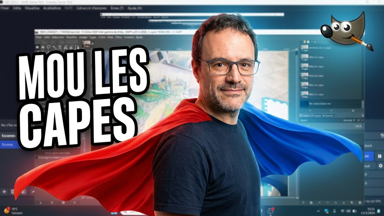 Com moure capes amb el Gimp