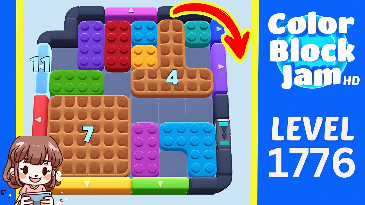 Color Block Jam Level 922 (1776) Solution Walkthrough