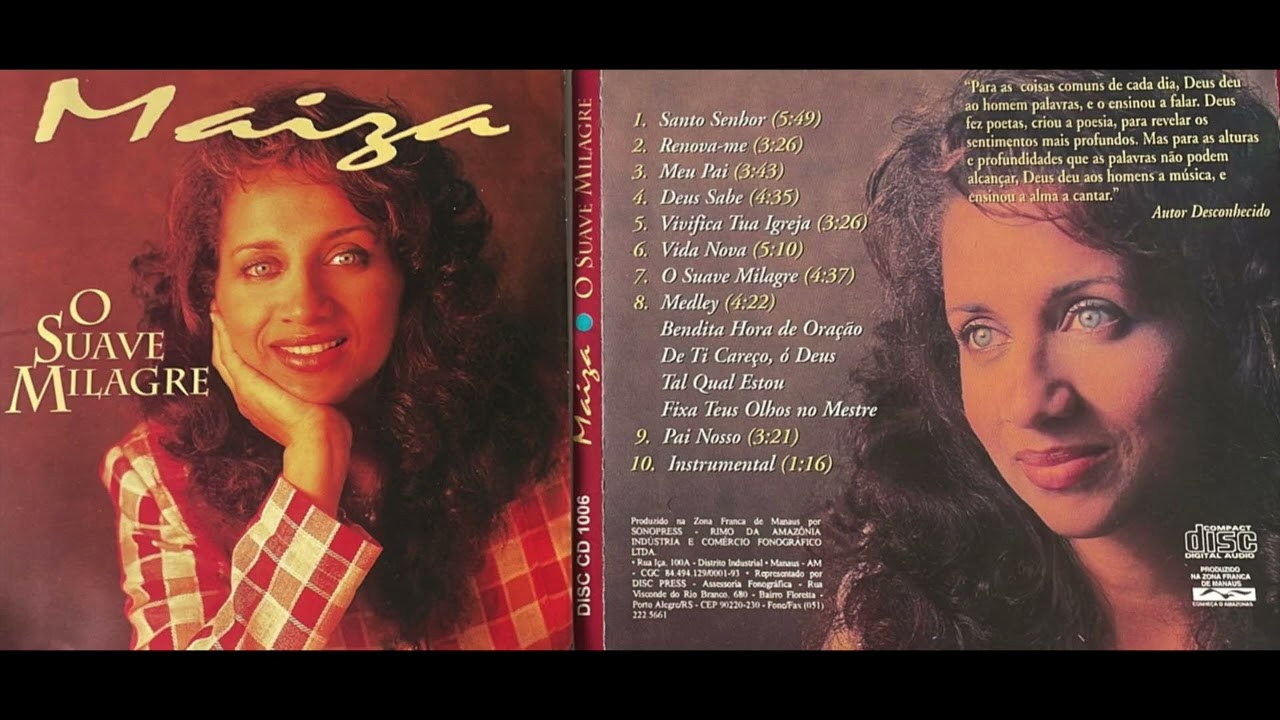 MAIZA RIBEIRO CANTORA  - 2 CD GRAVADO - O SUAVE MILAGRE -