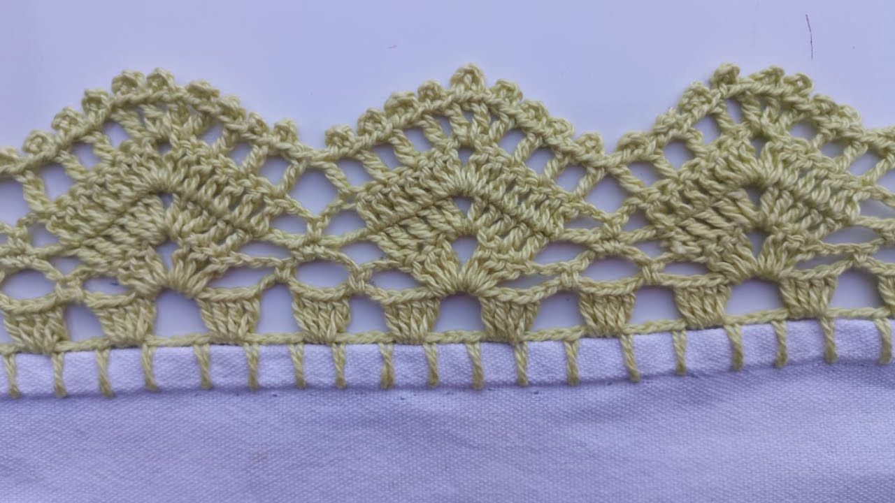 Bico de crochê para pano de prato #641