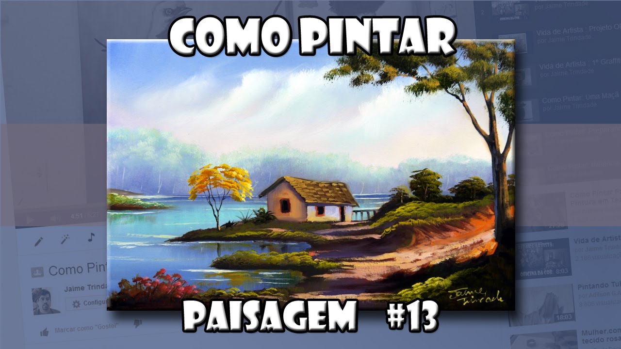 Como Pintar  Paisagem #13 (Passo a Passo)