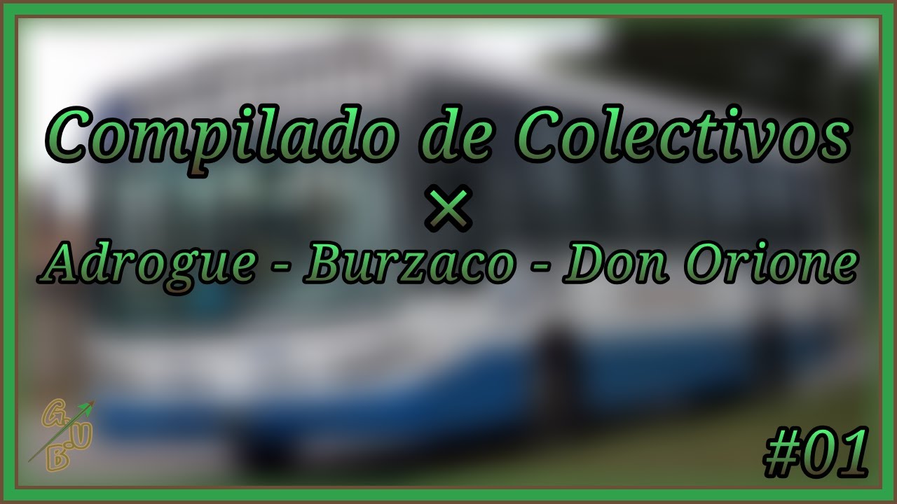 Compilado de Autobuses - Adrogue, Burzaco y Don Orione #01