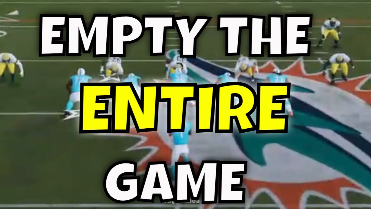 EMPTY formation the ENTIRE game - Madden 23 Gameplay (Playstation) #nfl