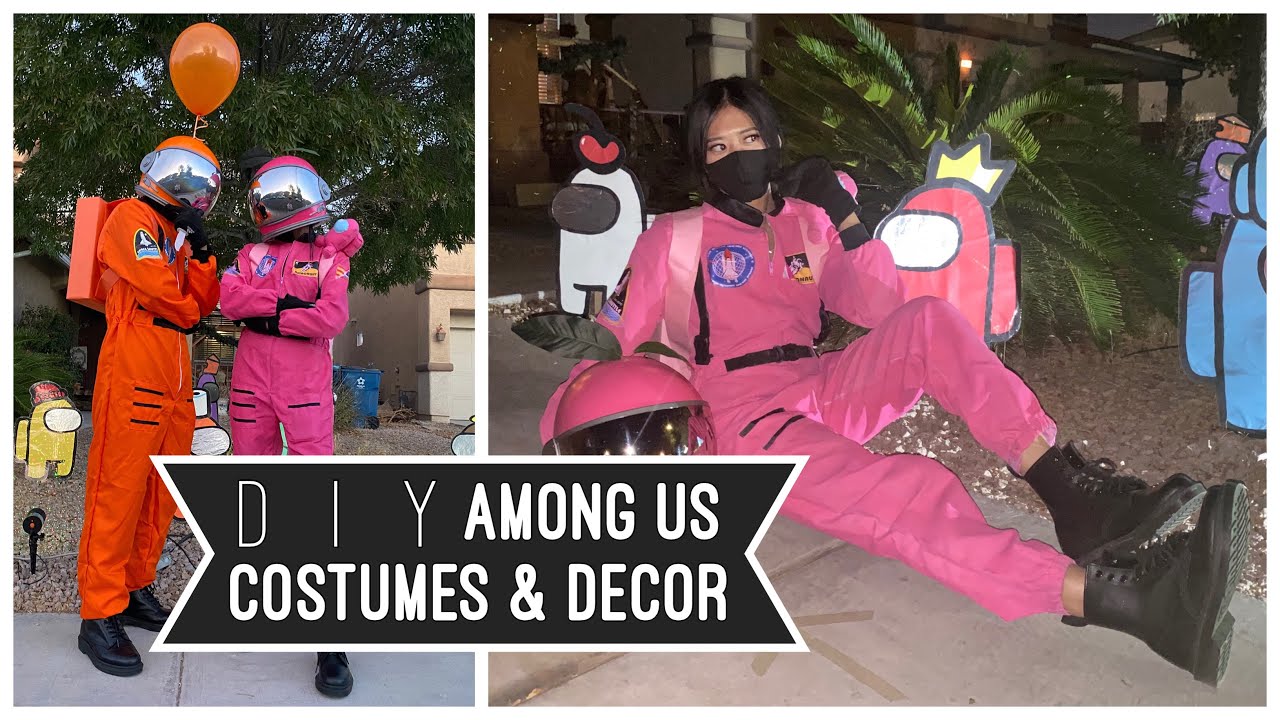 DIY Among Us Costumes & Decor REVEAL Part 2 ♡ VLOG
