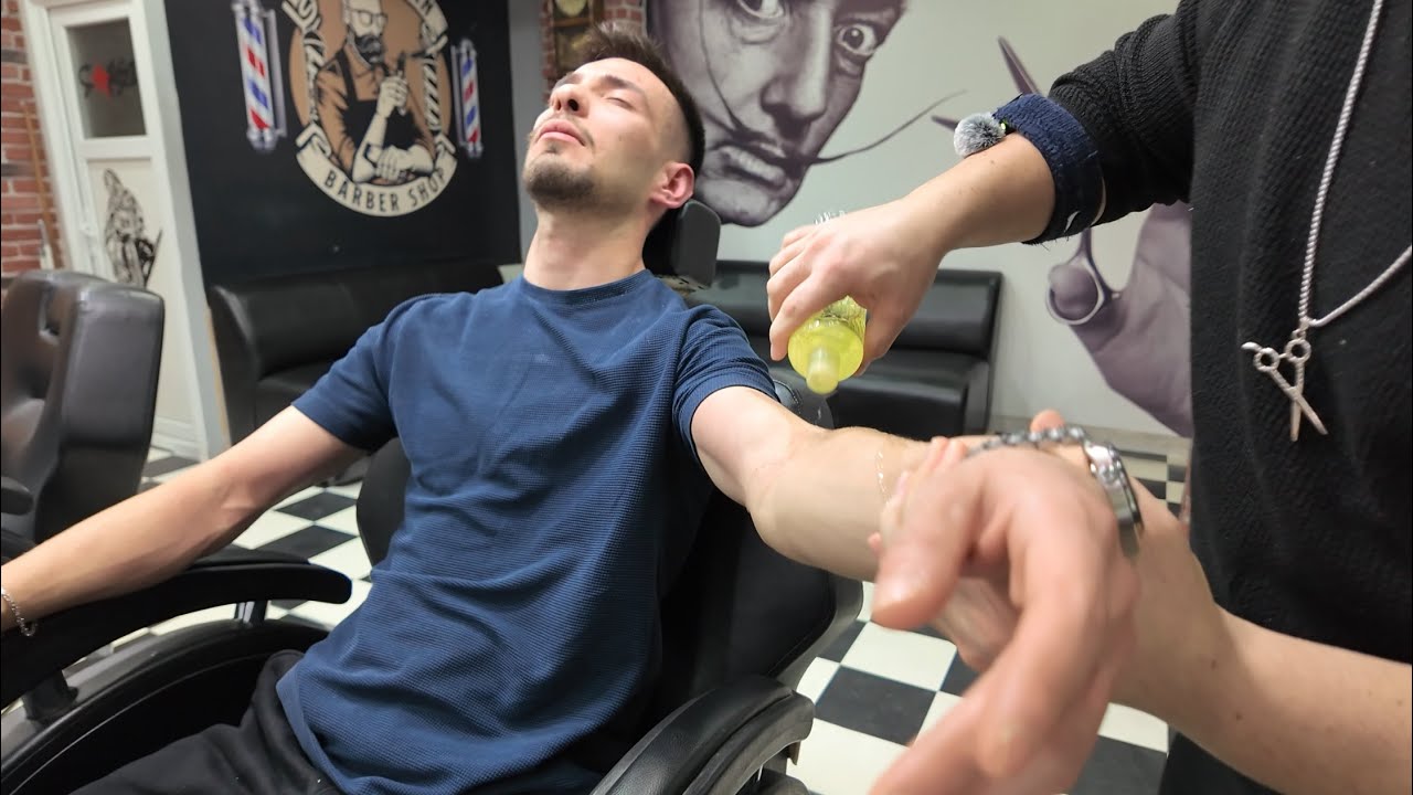ASMR Turkish Barber Magic 😴Head Massage that puts you to sleep