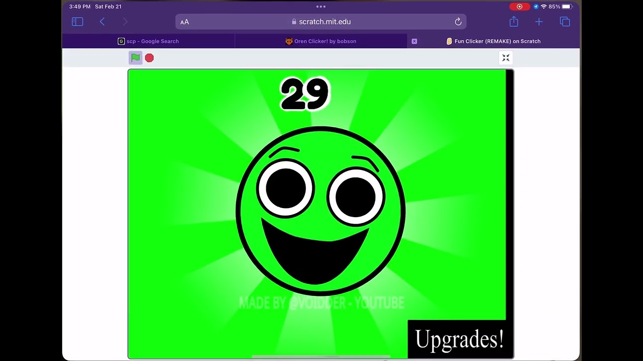 My fun clicker! (NOT REAL) also I mistakenly ended the game before jumpscare