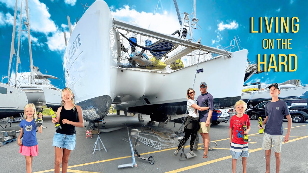 Our Boat is in PIECES - Living in a Boatyard with Kids (85)