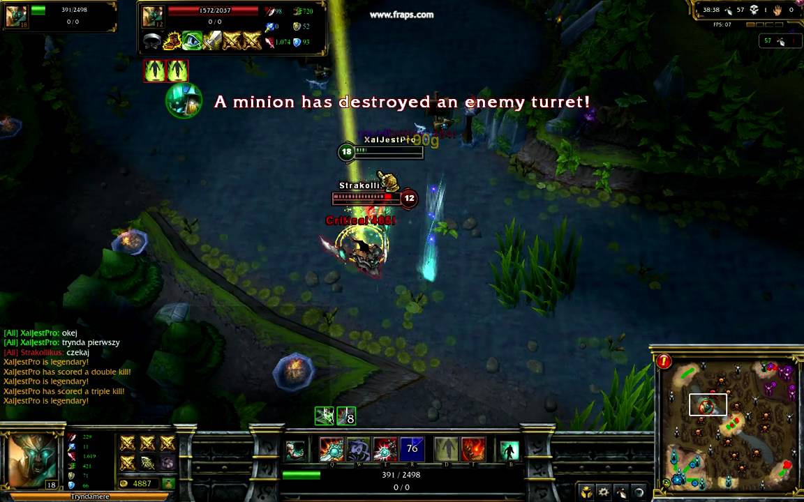 League of Legends Legendary Kill - Largest Multi Kill TEST