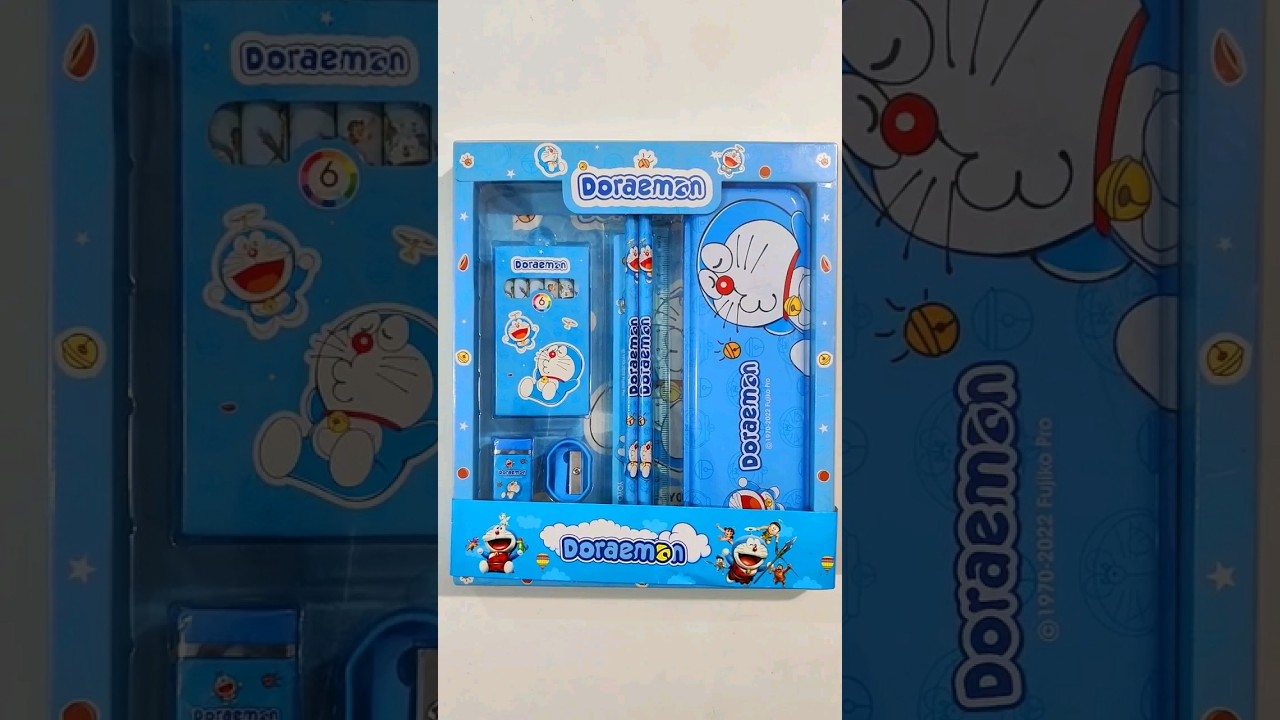 Ultimate Doraemon Stationery Set, Pencil Case, Pencil #backtoschool #stationery #doraemon #shorts