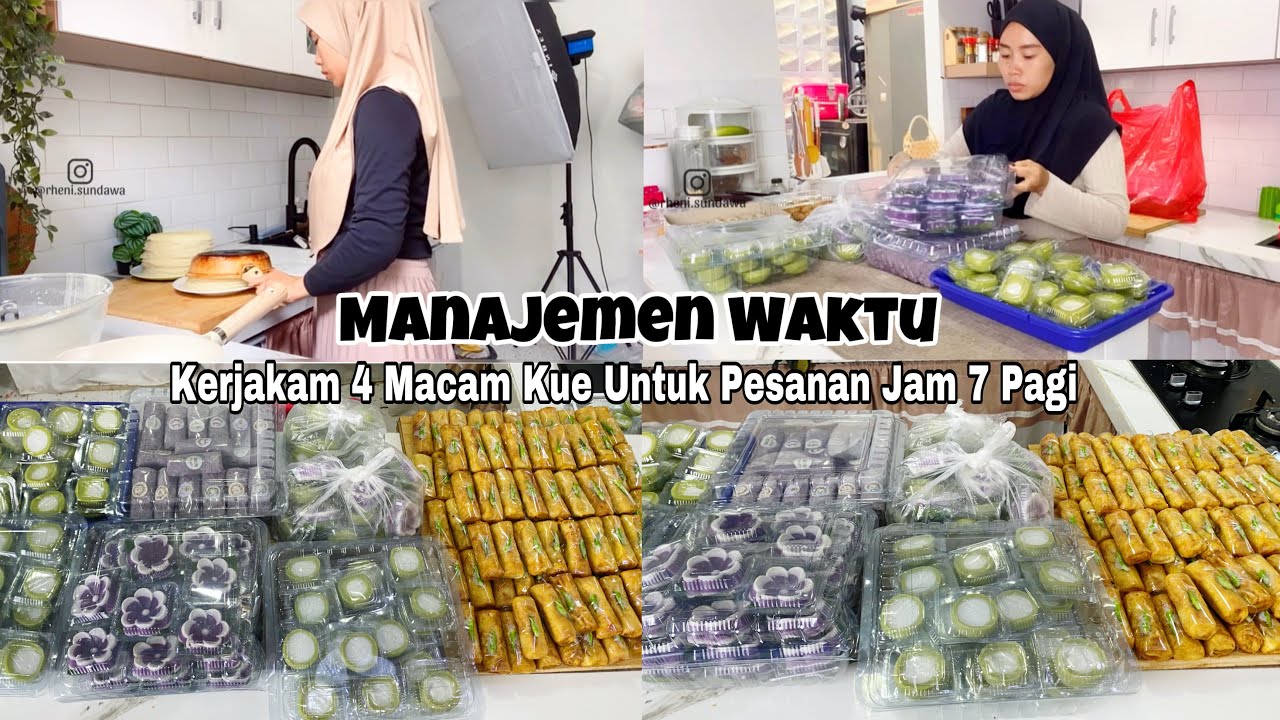 DAILY VLOG KERJAKAN 330 PCS PESANAN KUE PASAR UNTUK JAM 7 PAGI