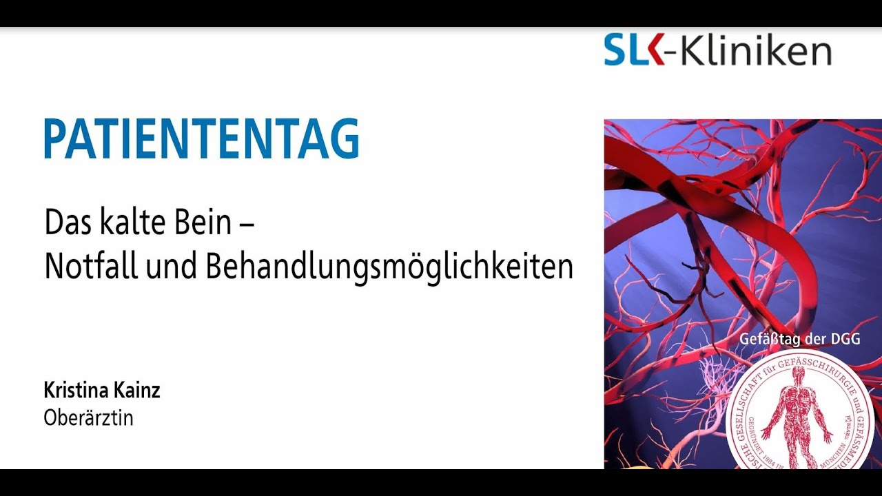 Gef&auml;&szlig;tag des Klinikum am Plattenwald: Das kalte Bein - Notfall und Behandlungsm&ouml;glichkeiten
