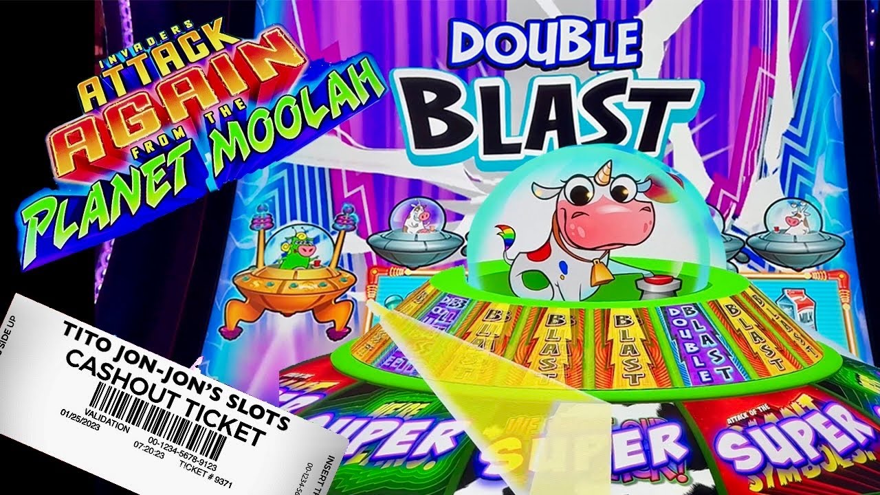 Attack Again from the Planet Moolah back to back Super Bonus!!  This NEW slot machine was HOT!!