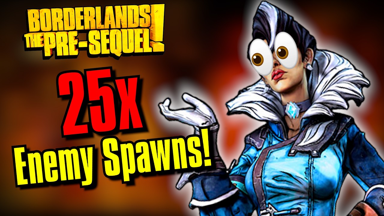 Сможете ли вы пройти Borderlands The Pre-Sequel, если враги появляются в 25 раз чаще?!