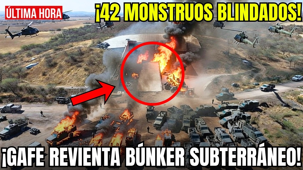 🇲🇽🚨GAFE REVIENTA BÚNKER SUBTERRÁNEO del CJNG en JALISCO: DECOMISAN 42 MONSTRUOS BLINDADOS y ARSENAL