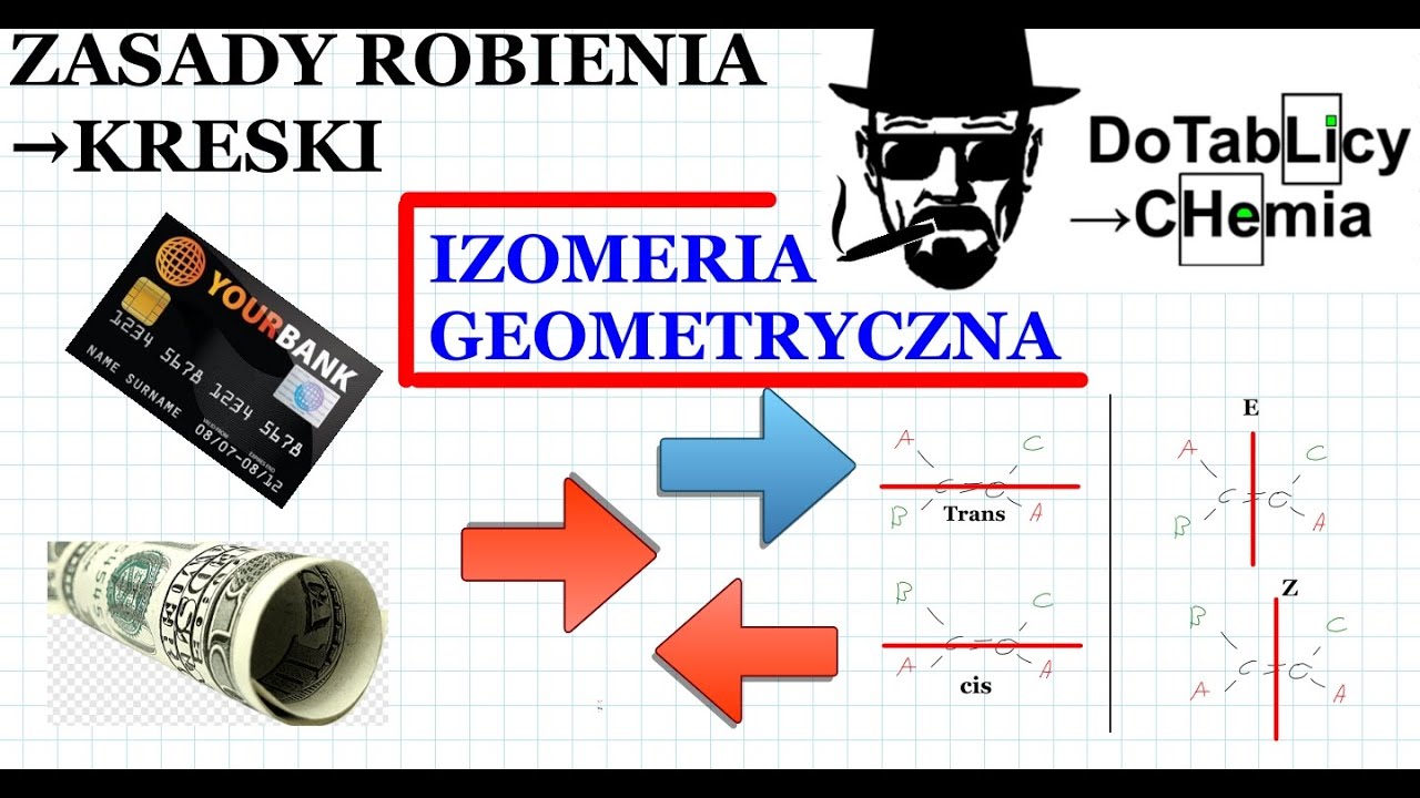 jak się robi kreski, czyli IZOMERIA GEOMETRYCZNA &rarr; CIS, TRANS, E, Z. Kurs Maturalny 2025/2026