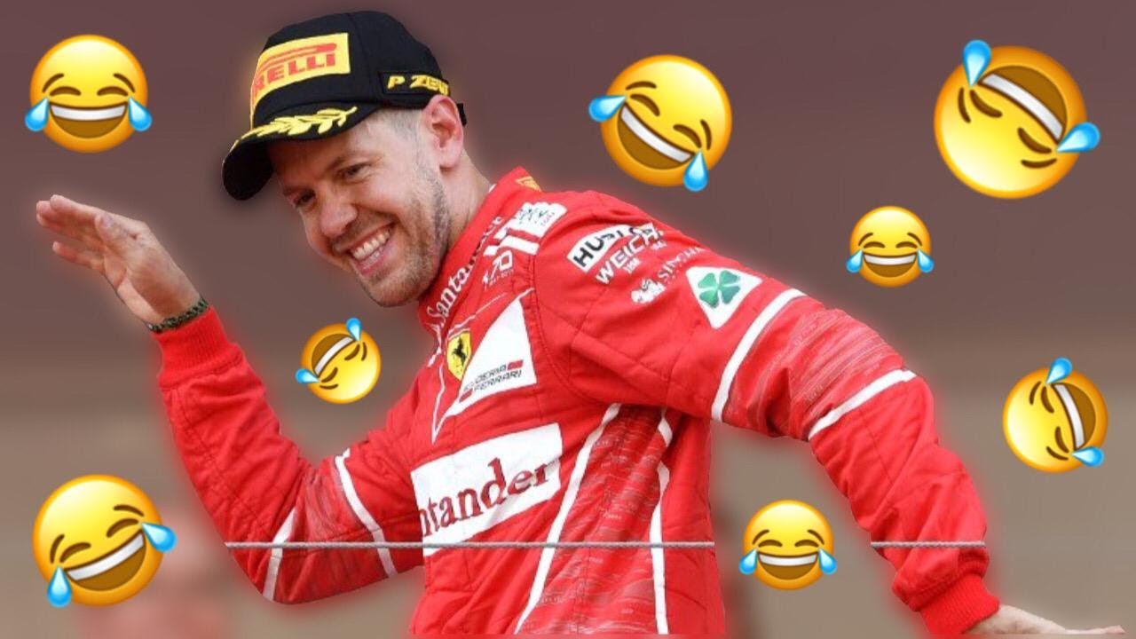 Забавные моменты с Себастьяном Феттелем 😂