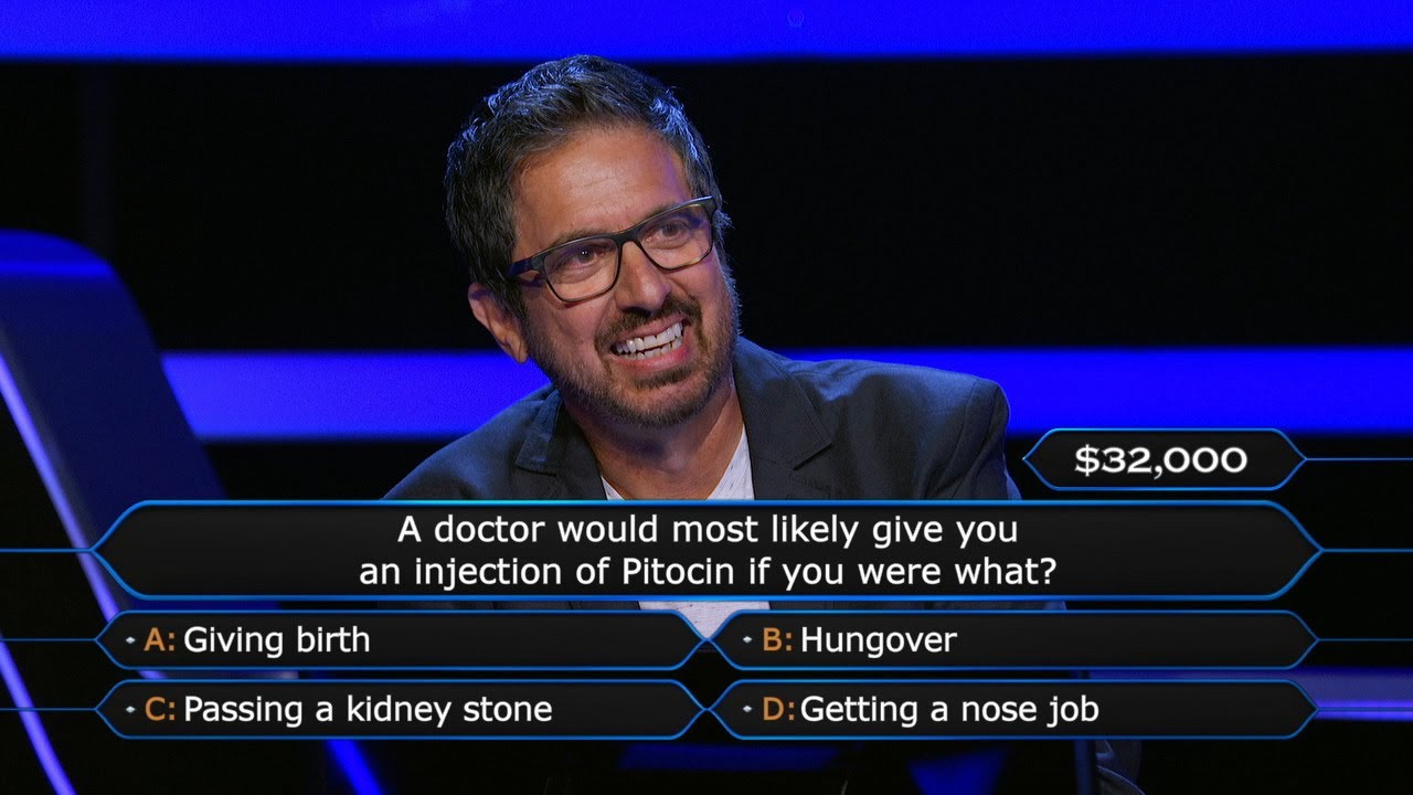 Ray Romano Tries to Figure Out if Jimmy Kimmel Knows the Answer - Who Wants To Be A Millionaire