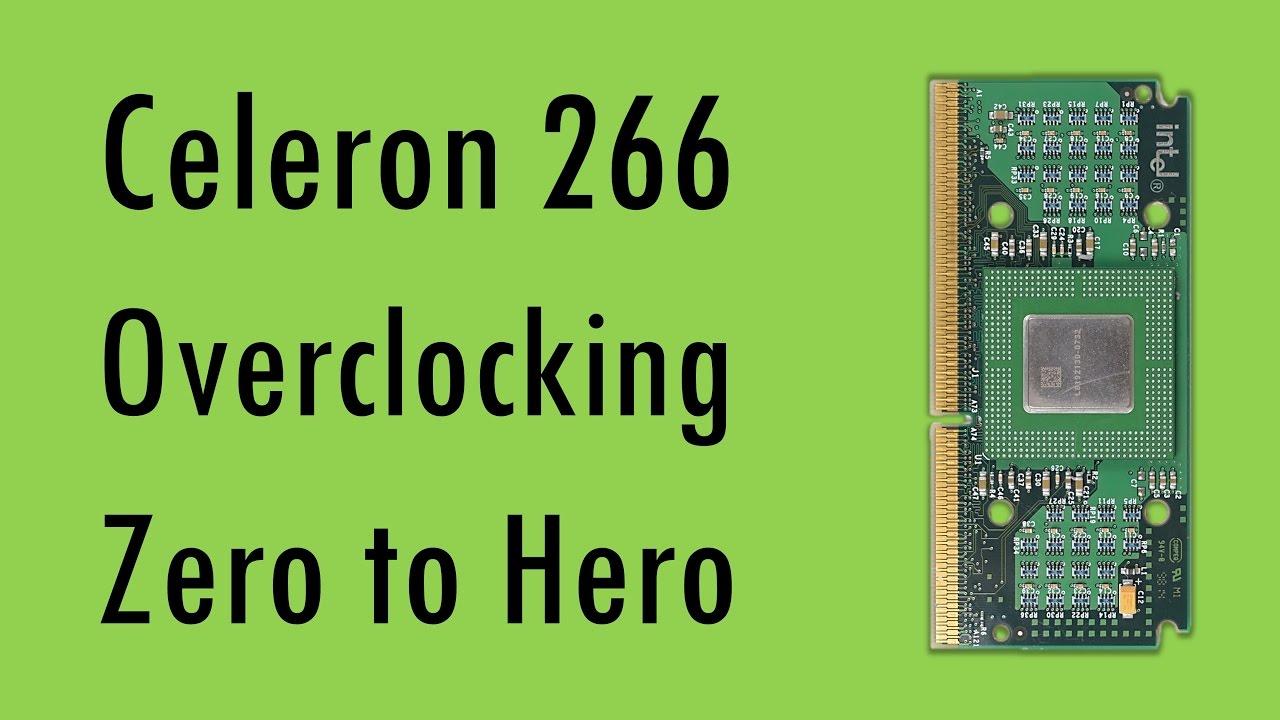Overclocked Celeron 266 vs Pentium II from 1998
