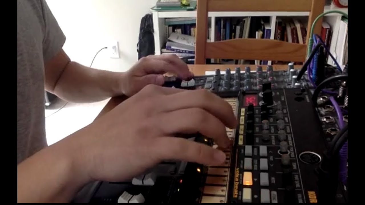 No input mixer and drum machine jam