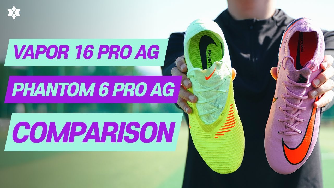Лучшие бюджетные футбольные бутсы Nike: какие лучше? VAPOR 16 PRO AG против PHANTOM 6 PRO AG