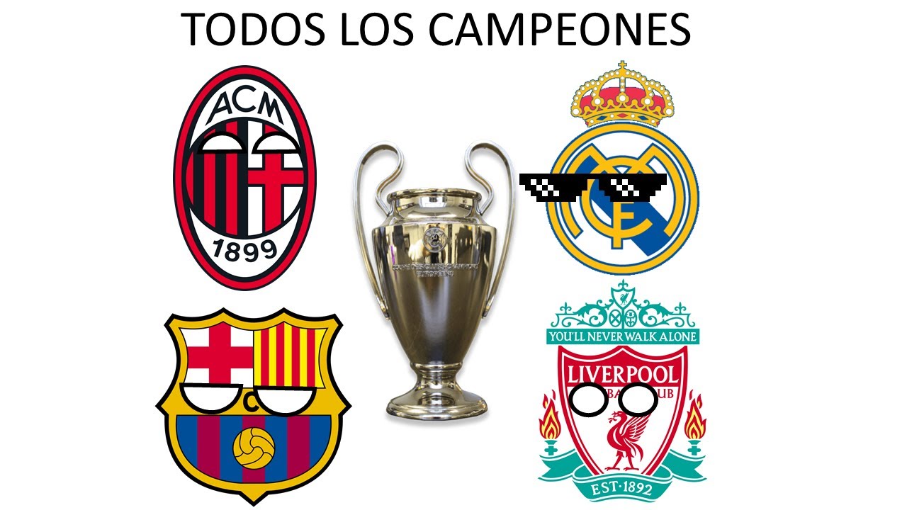 TODOS LOS CAMPEONES DE LA UEFA CHAMPIONS LEAGUE (1955 A 2022)