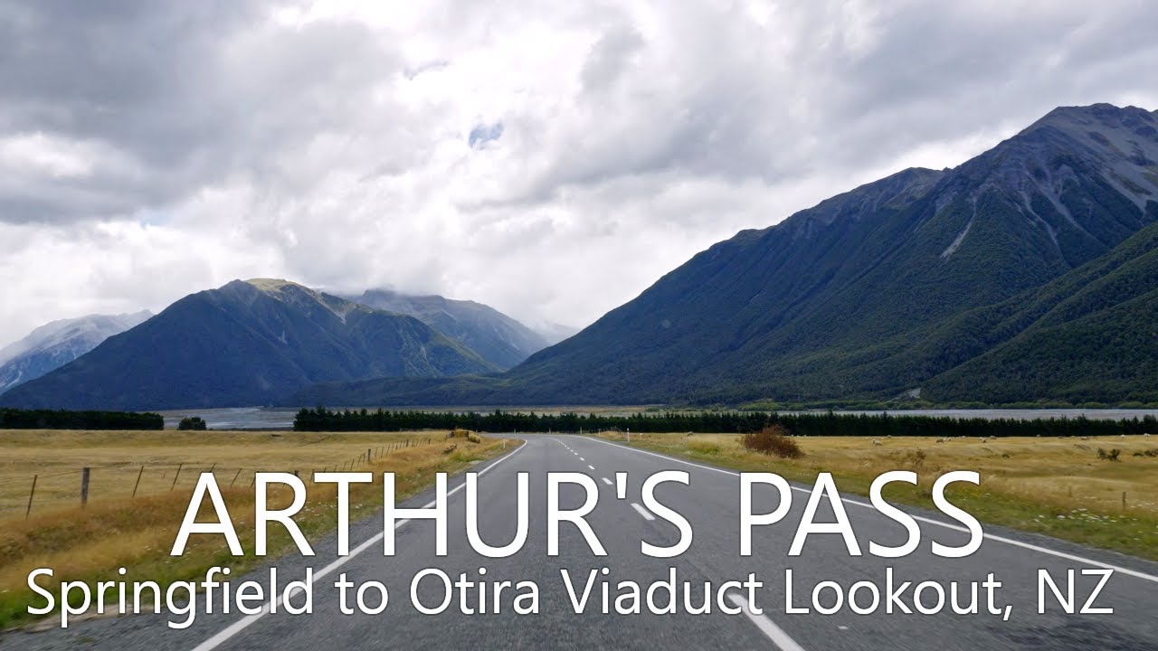 Great Alpine Highway Scenic Drive 4K | Springfield to Arthur's Pass, New Zealand