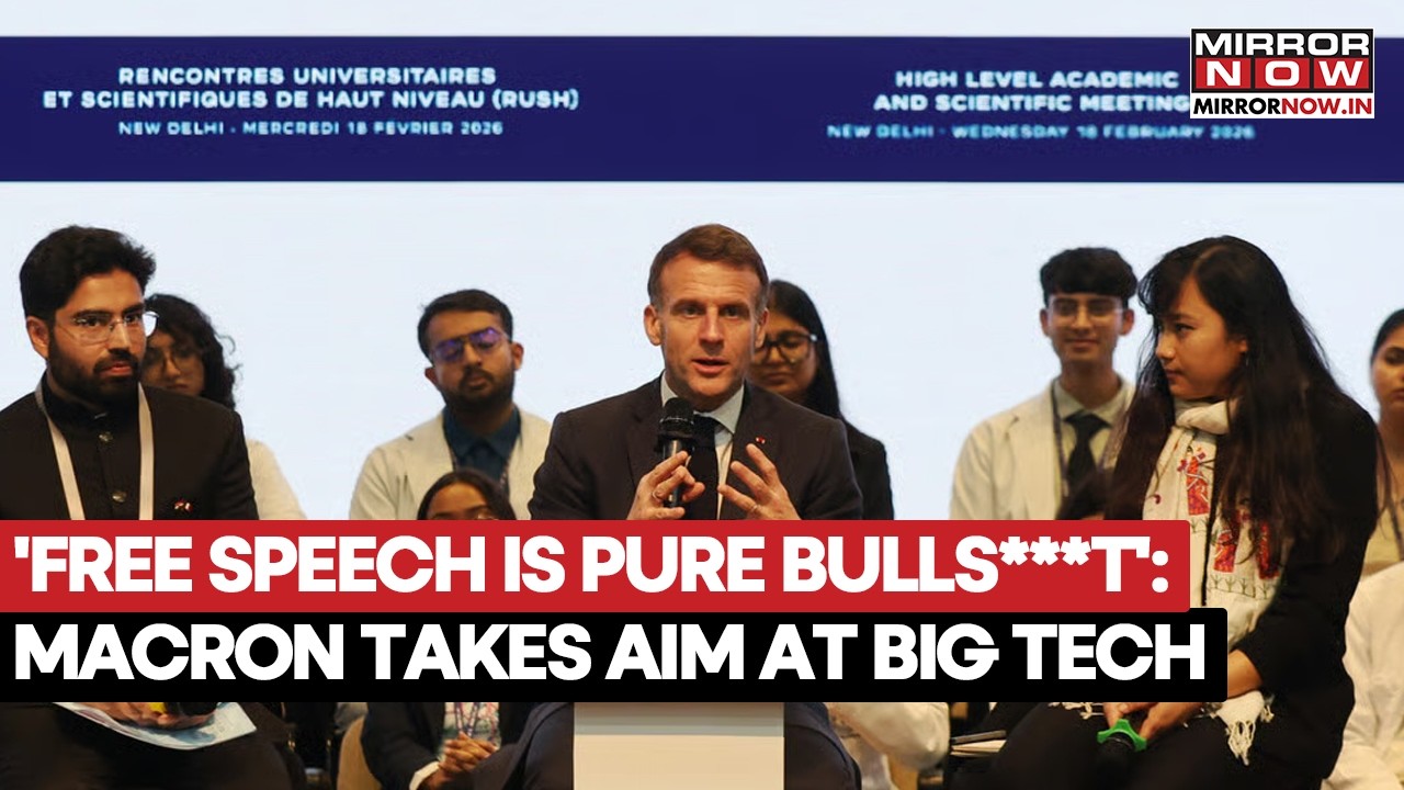 French President Emmanuel Marcon Slams Social Media Platforms, Says Free Speech Is Bulls**t