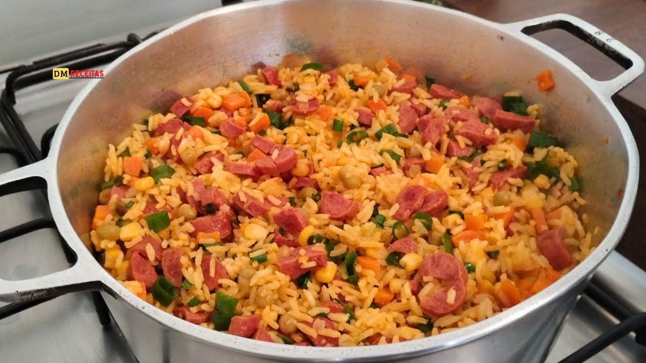 Arroz de Calabresa Surpreendentemente Perfeito em 1 Panela