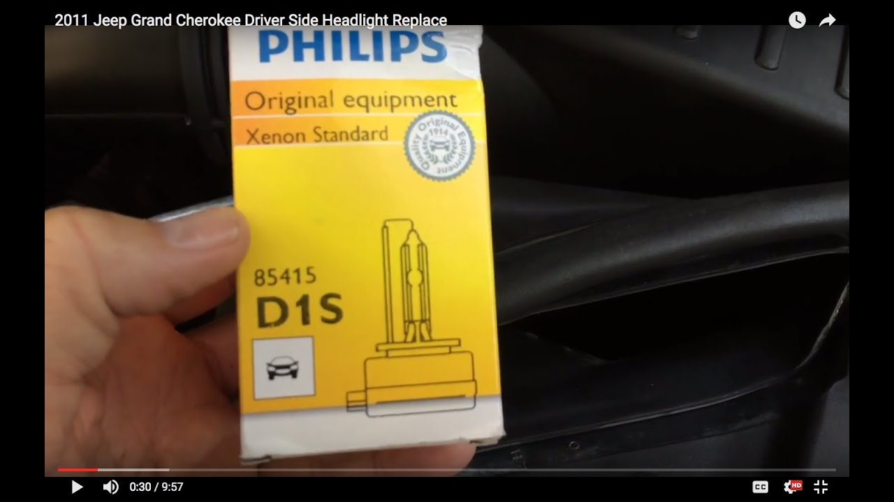 2011 Jeep Grand Cherokee Driver Side Headlight Replace