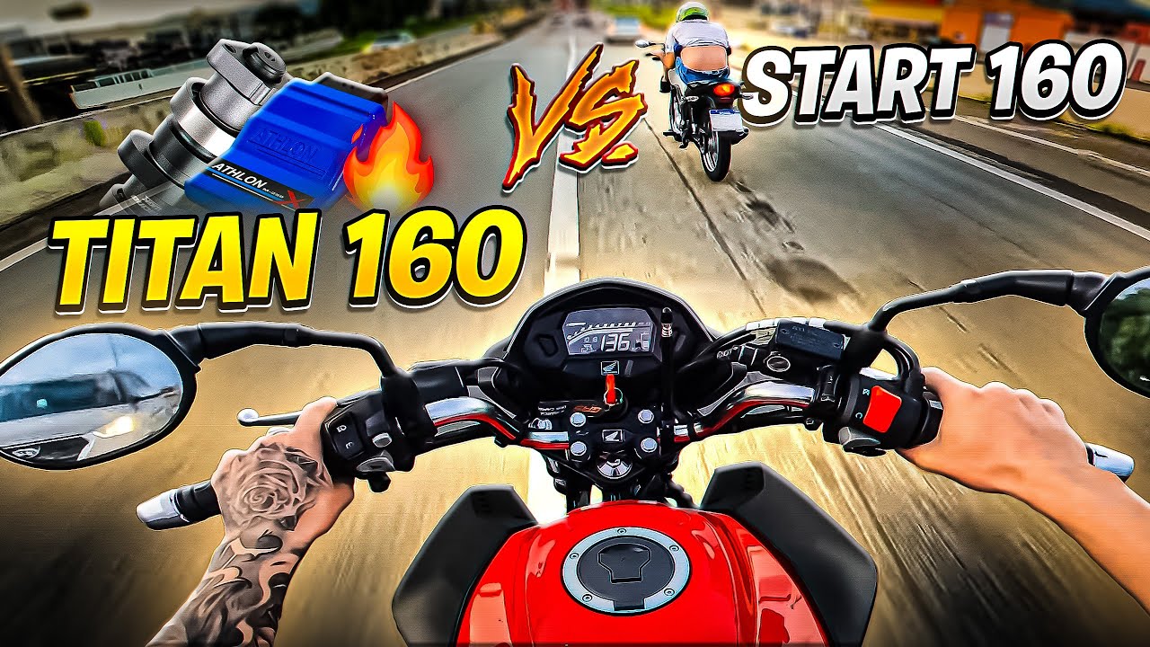 START 160 vs TITAN 160 - O RACHA MAIS INSANO 🔥