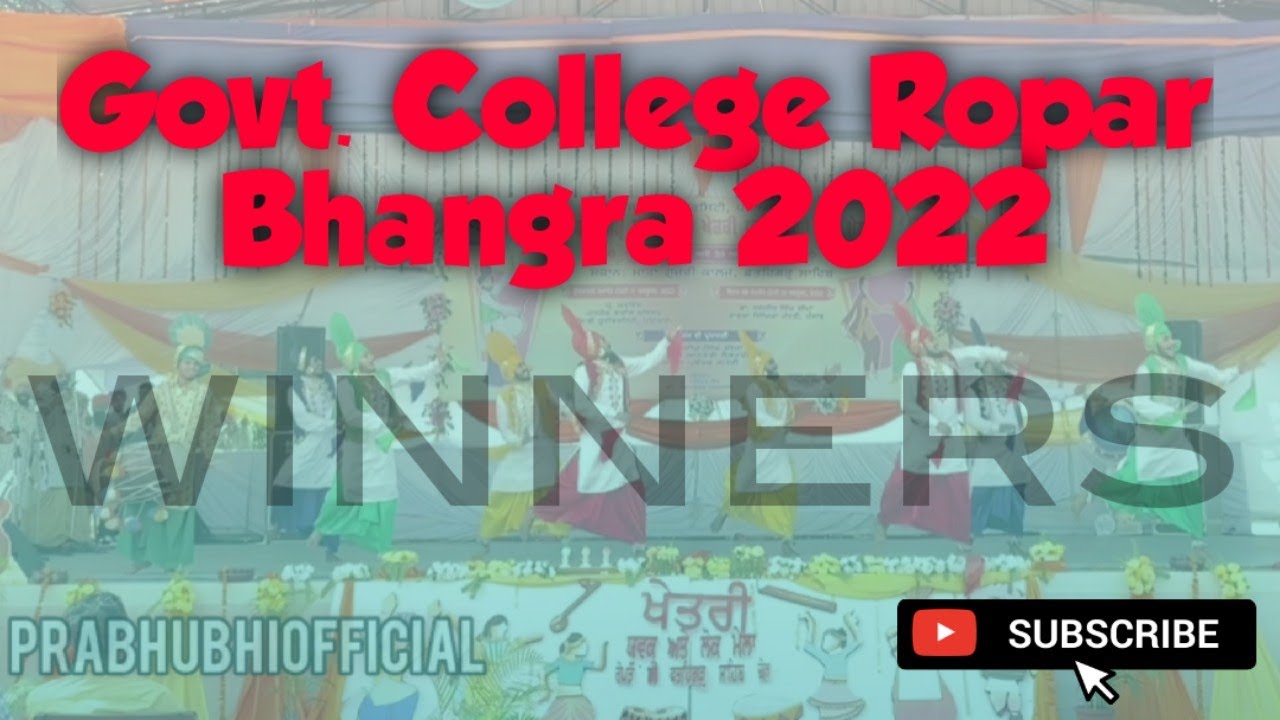 Winners || Govt. College Ropar Bhangra 2022