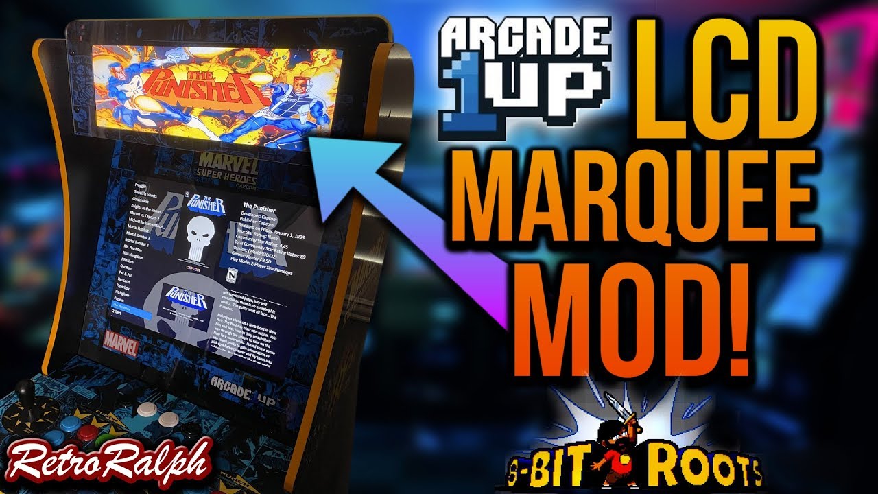 Arcade1up LCD Marquee MOD by 8-bit Roots!