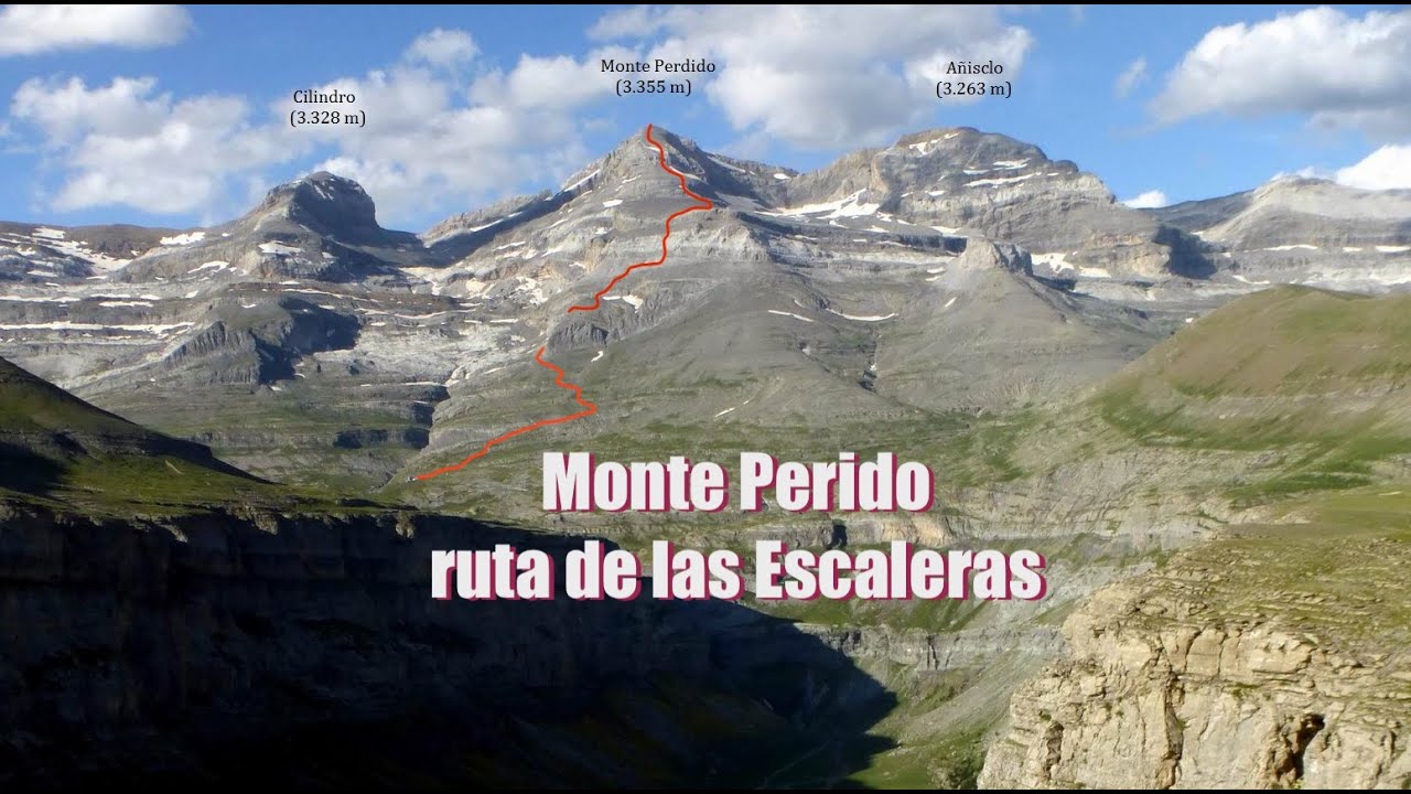 Monte Perdido Por ruta de las Escaleras (El reportaje). 4K