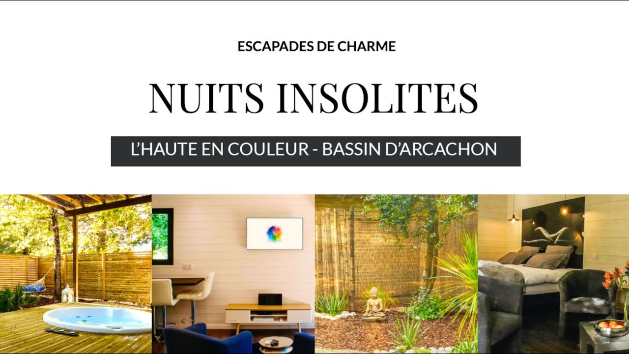 L' Haute en Couleur - Cabanes avec Spa au coeur du Bassin d'Arcachon dans les Landes de Gascogne
