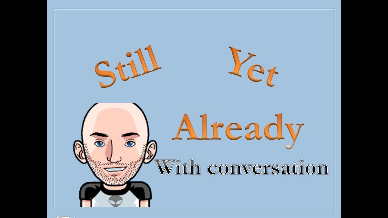 English lesson Intermediate- Still Yet Already (with conversation)