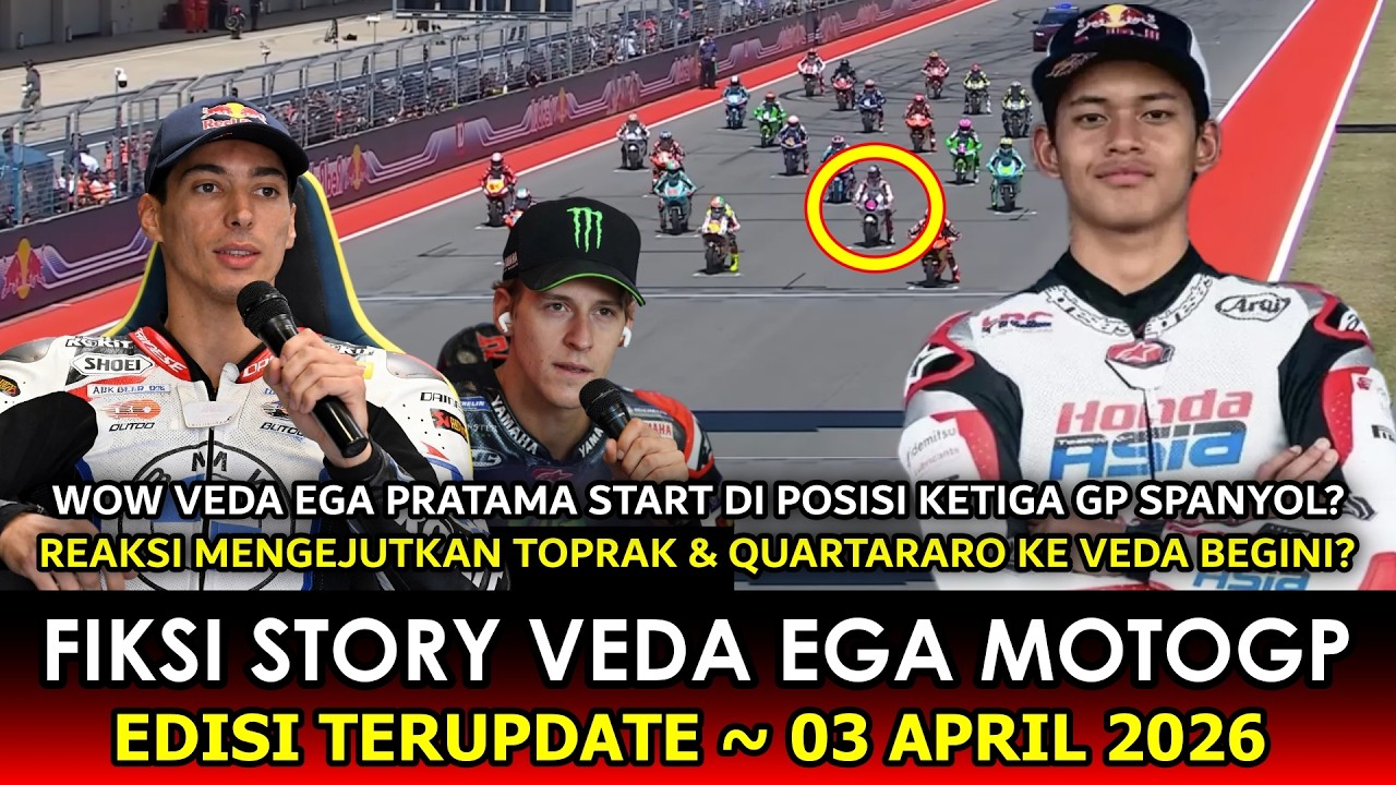 PUBLIK DIBUAT BAHAGIA 🔵 Hasil Kualifikasi Moto3 GP Spanyol Veda Ega~Reaksi Toprak & Quartaro Really❓