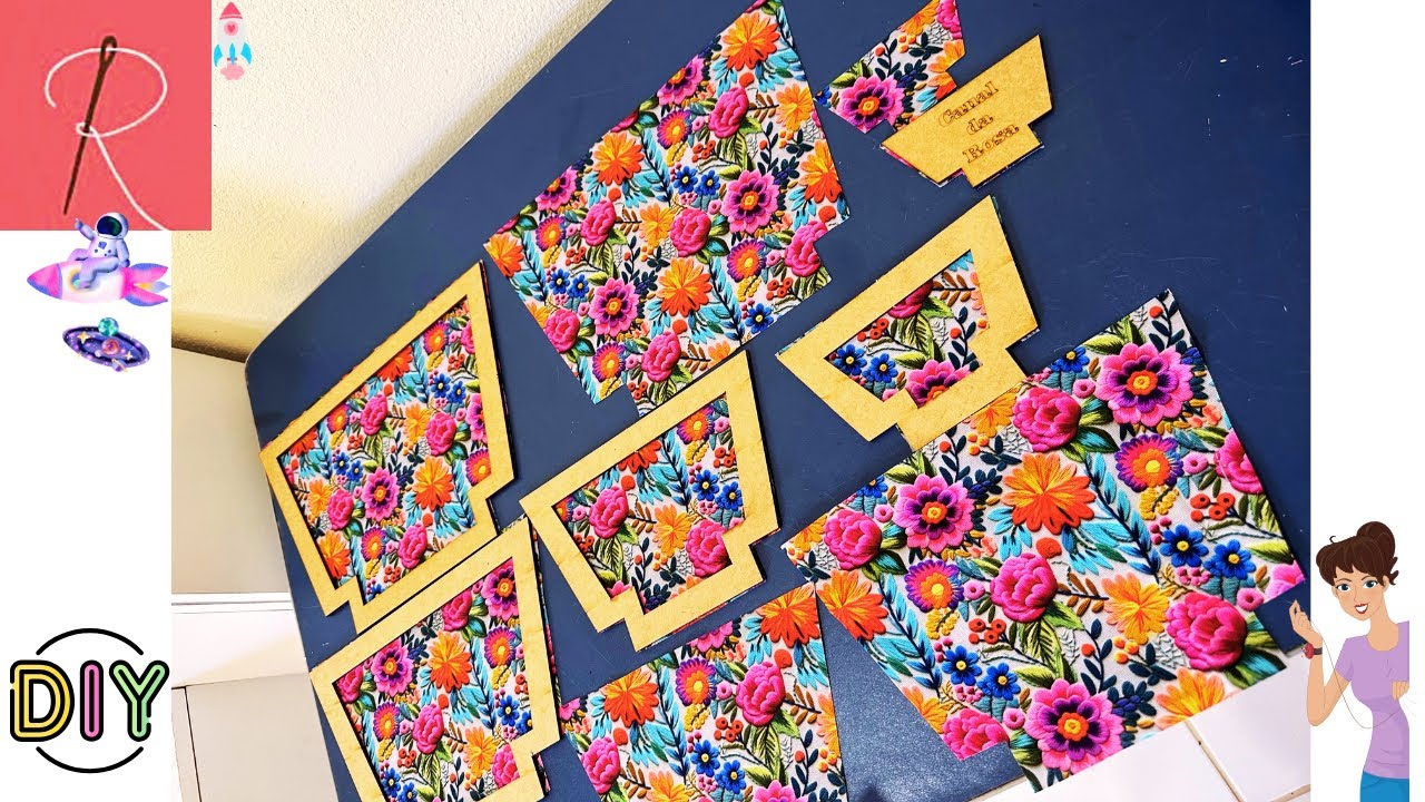 NECESSAIRE TRADICIONAL 🌟 KIT GABARITOS 3 NECESSAIRES 🌟 COSTURA CRIATIVA 🌟 CANAL DA ROSA