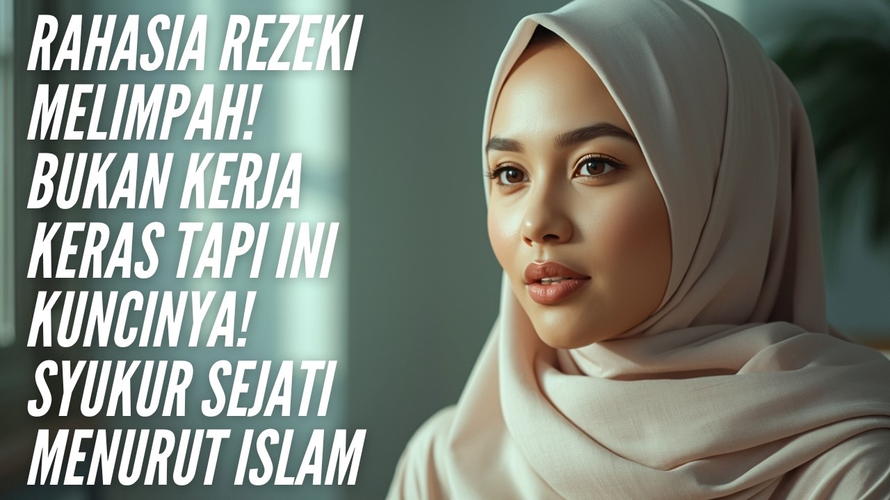 RAHASIA REZEKI MELIMPAH! Bukan Kerja Keras Tapi INI Kuncinya! Syukur Sejati Menurut Islam