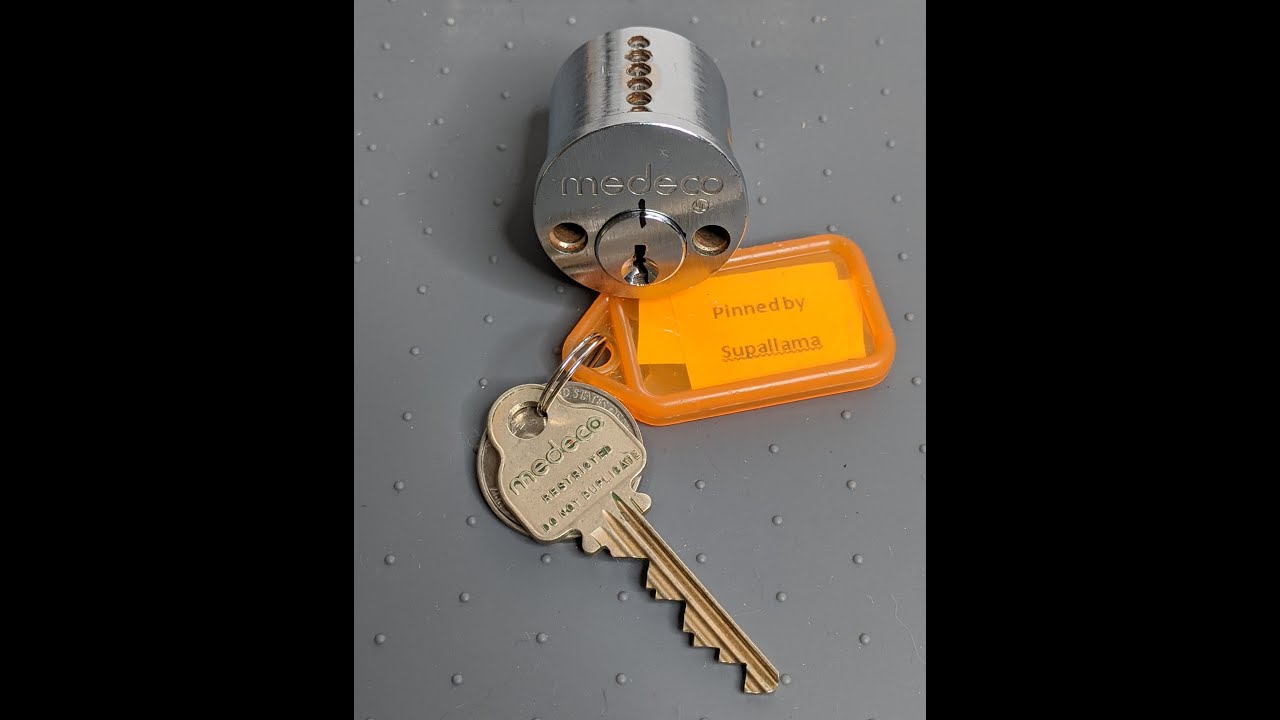 [6] Supallama's Medeco Original Challenge Lock Picked and Gutted