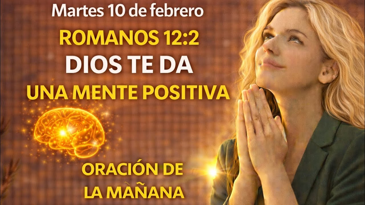 Oración poderosa / Dios te da una mente positiva/ martes 10 de febrero romanos 12:2