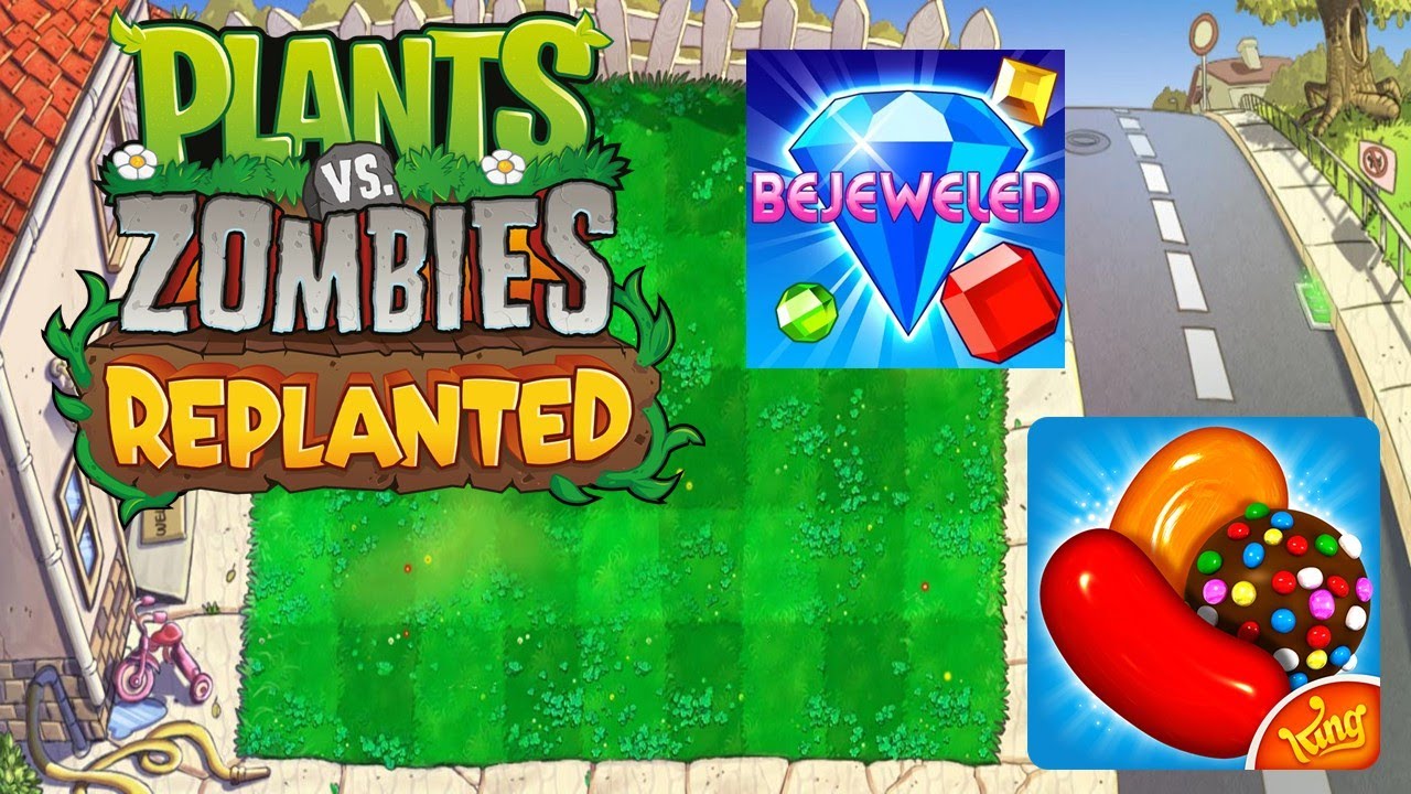 В Plants vs. Zombies: Replanted есть Candy Crush.