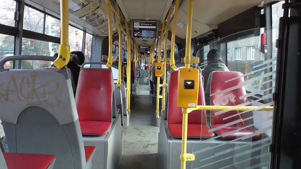 jízda autobusem SOR NB18 (DPP) ev.č.6833 na lince 139 (Iveco Cursor + ZF Ecomat)