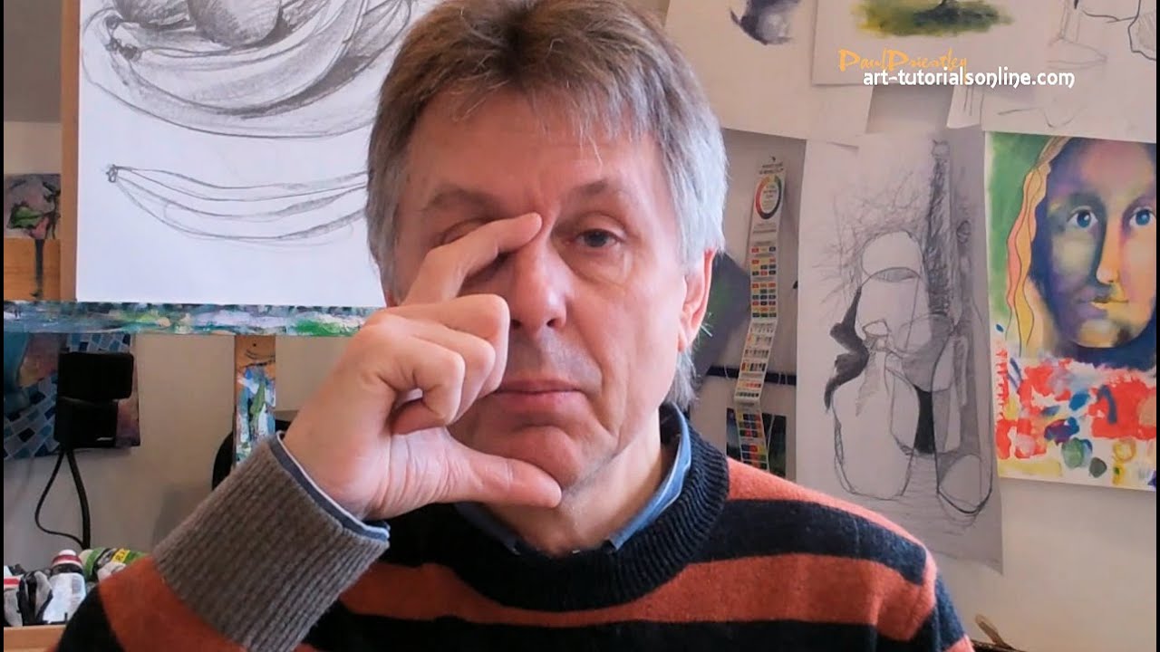 Нарисуйте лицо пропорционально: вид спереди