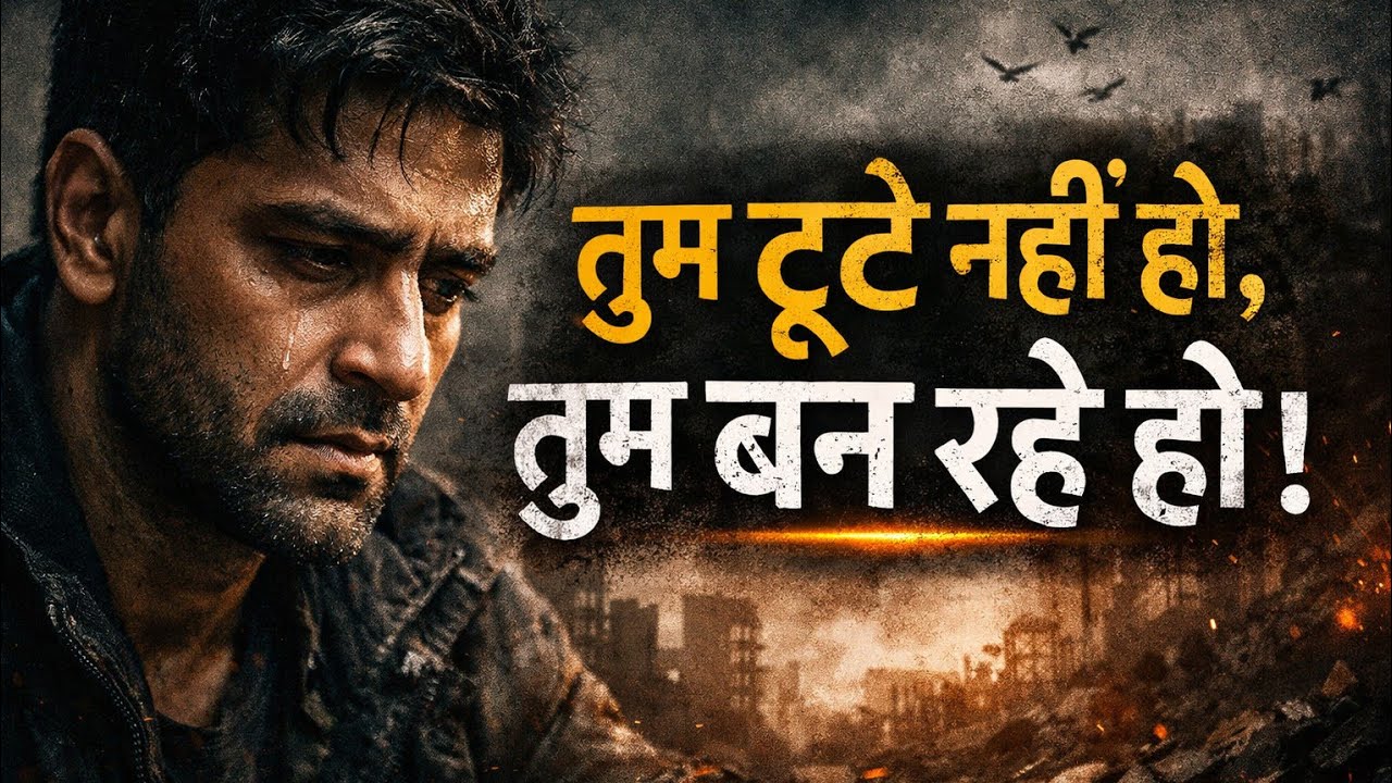 तुम टूटे नहीं हो, तुम बन रहे हो।You are not broken, you are becoming.🥷🔥
