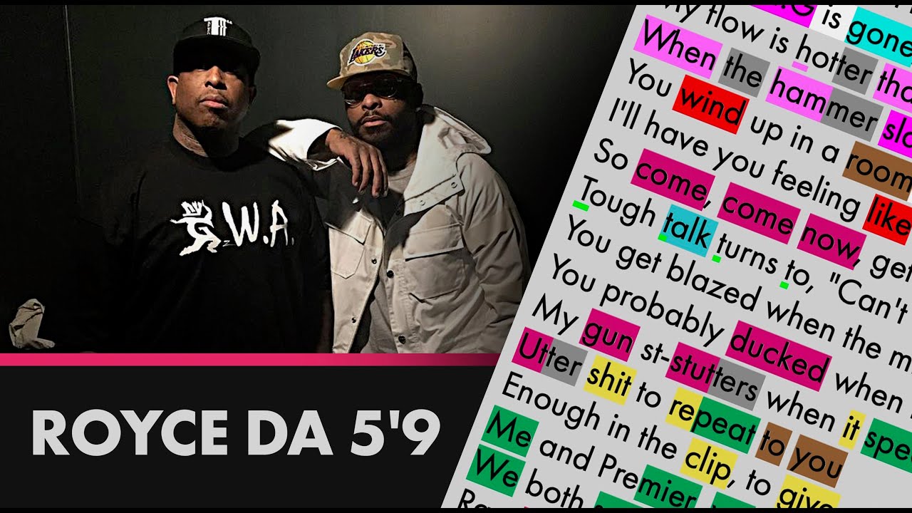 Royce da 5'9 - Boom prod. DJ PREMIER - Lyrics, Rhymes Highlighted (227)