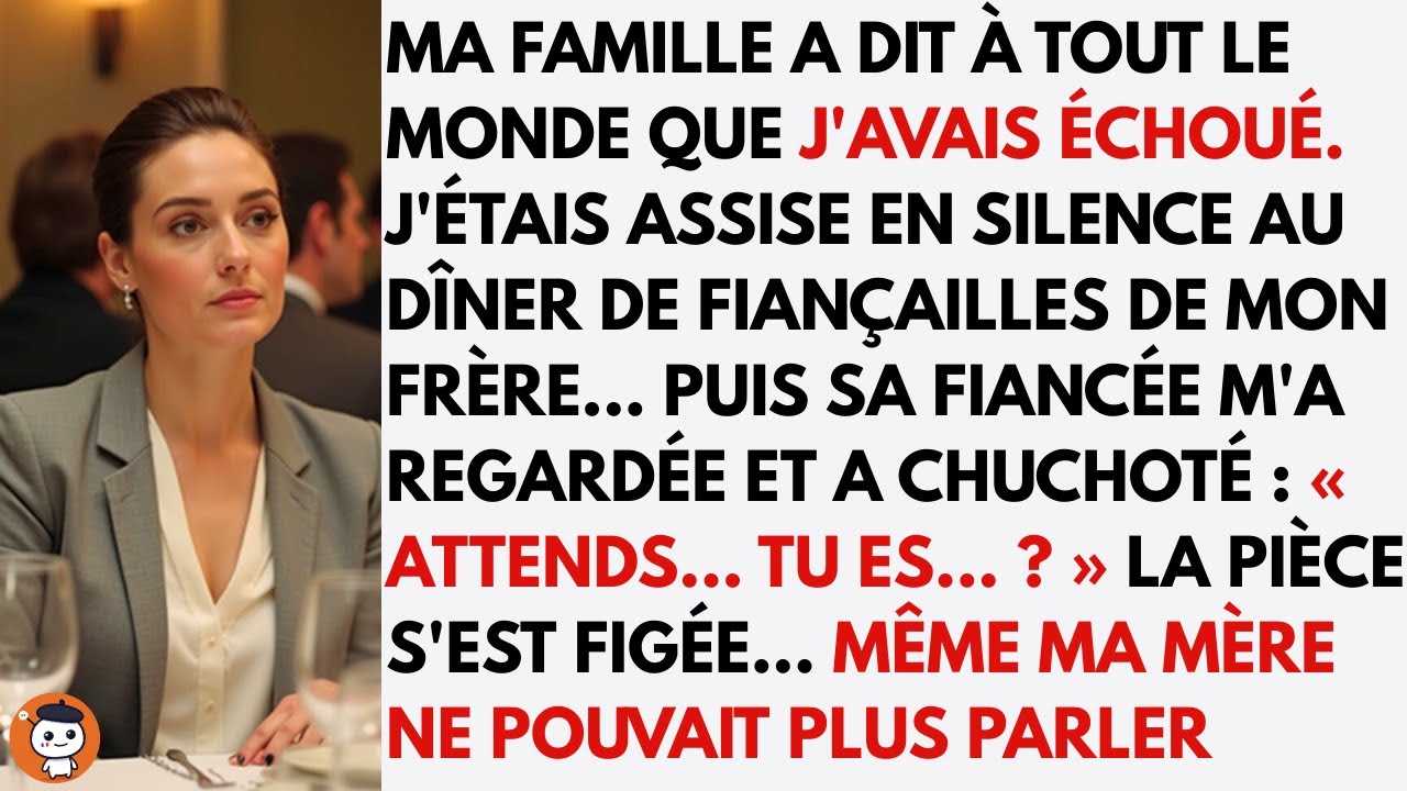 Ma famille disait que j’avais échoué… puis la fiancée de mon frère a dit : « Tu es la fondatrice ? »